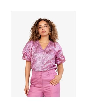 Freebird Dames top jacquard boa