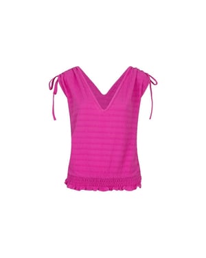 Lofty Manner Top jade fuchsia