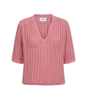 Nümph 705481 nupoelle ss pullover 2718 flamingo pink