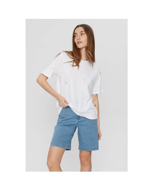 Nümph Numph nuarias t-shirt 704347 bright white