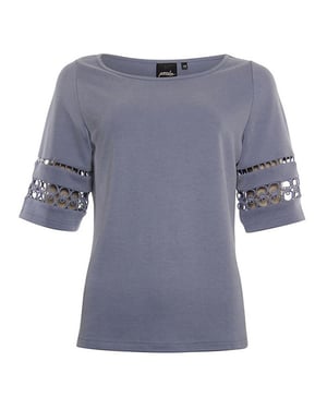 Poools Top 413172 jeans blue