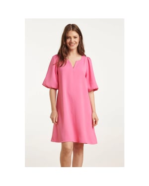 Smashed Lemon 25152 balloon sleeve kort jurk |