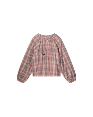 Summum 2s3242-12214 longsleeve top pink check