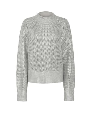Y.A.S Yasmarissi ls knit pullover alloy/silver