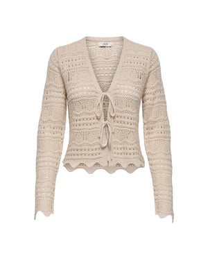 Jacqueline de Yong Sun lay l/s v-neck tie cardigan