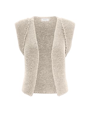 Only Onlloui vest ex knt beige