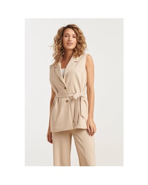 Smashed Lemon 25273 stretch gilet met riem |