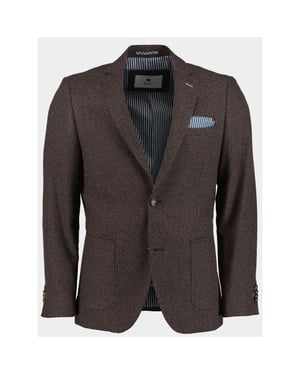 Bos Bright Blue Colbert leek jacket drop 7,5 233037le45bo/840 coffee bean