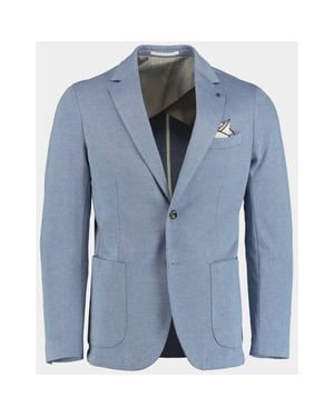 Bos Bright Blue Colbert mylo jersey jacket drop 8 251038my89bo/268 jeans blue