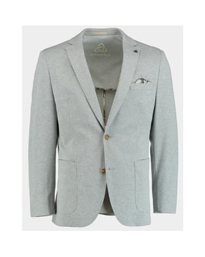 Bos Bright Blue Scotland blue colbert luka jersey jacket 251037lu62sb/939 dusty grey