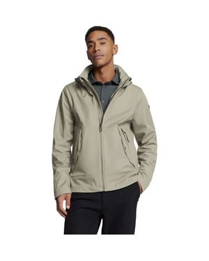 No Excess Jacket mid long hood detachable light army