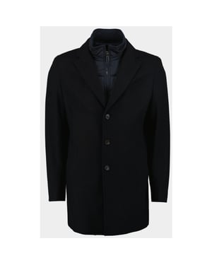 Bos Bright Blue Wollen jas job coat 24301jo07bo/290 navy
