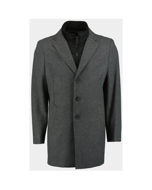 Bos Bright Blue Wollen jas job coat 24301jo07bo/980 anthra