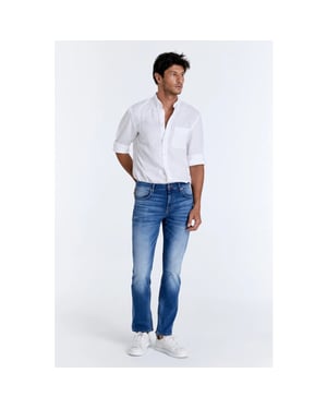 Cup of Joe Lance heren straight-fit jeans medium blue