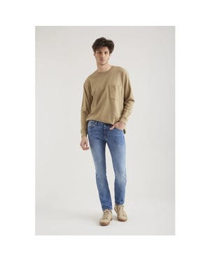 Cup of Joe Leo heren slim-fit jeans medium blue