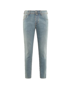 Jacob Cohën Heren slim cropped/carrotjeans