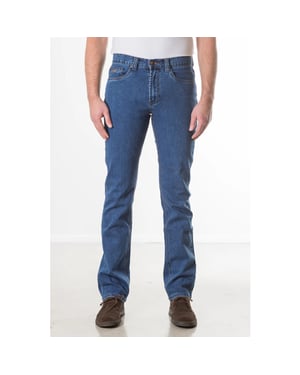 New-Star Jacksonville heren regular-fit jeans stonewash