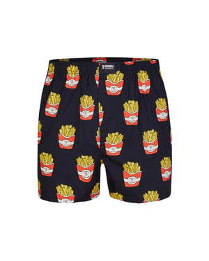 Happy Shorts Wijde boxershort met print friet