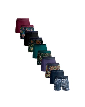 Muchachomalo Heren 10-pack boxershorts print/effen