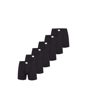 Phil & Co Wijde boxershorts jersey stretch effen 6-pack