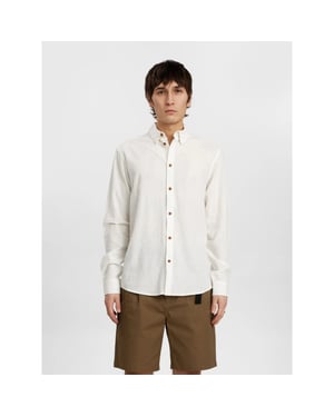 Anerkjendt 901935 akleif l/s cot/linen shirt 9503 tofu