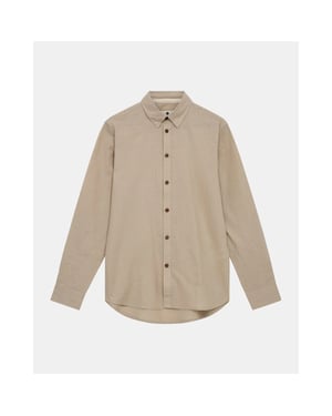 Anerkjendt 901935 akleifml/s cot/linen shirt 0536 feather grey