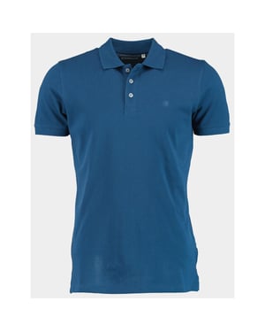 Bos Bright Blue Polo korte mouw piqué donker new lobra/4211