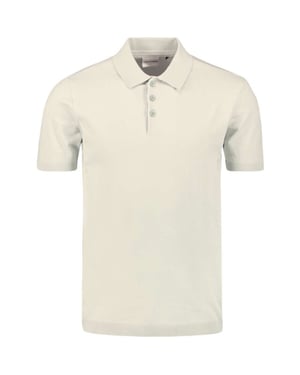 No Excess Pullover short sleeve polo button s offwhite