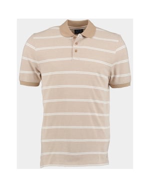 Scotland Blue Polo korte mouw chase polo oxford stripes 24108ch47sb/820 sand