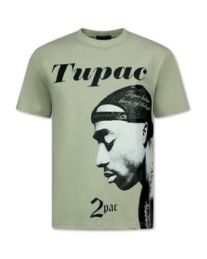 Top-Star Tupac t-shirt met opdruk