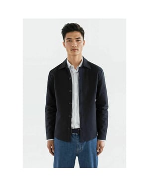 Ciszere 30062-009 dawson seesucker overshirt dark navy