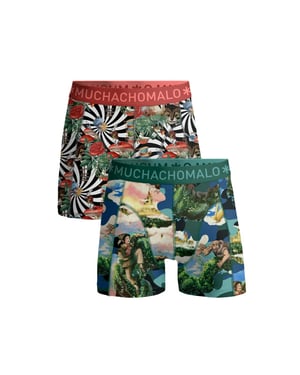 Muchachomalo Jongens 2-pack boxershorts jackbean alicewonder