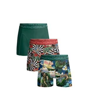 Muchachomalo Jongens 3-pack boxershorts jackbean alicewonder