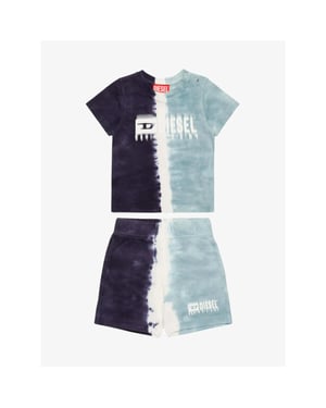 Diesel Jongens set tkiteb dark blue white bright blue
