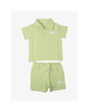 Malelions Jongens set baby mousseline polo crinckle