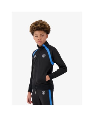 Black Bananas Jongens vest compound tracktop zwart