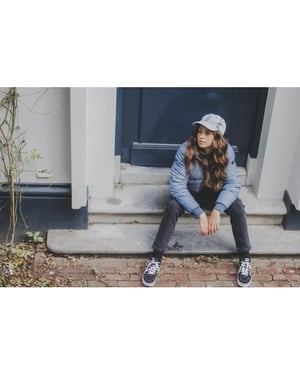 Looxs Revolution Bomber winter jas gewatteerd blue voor meisjes in de kleur
