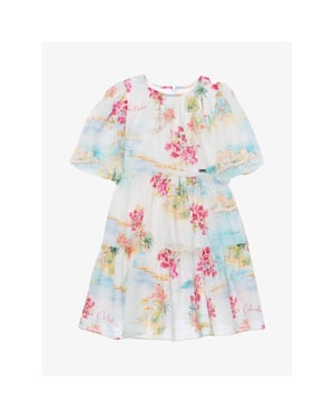 Patachou Meisjes jurk riviera print