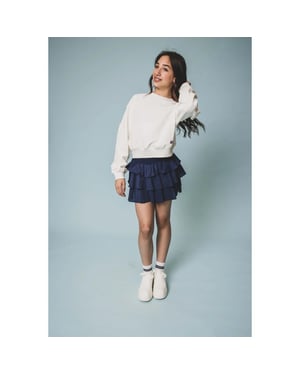 Looxs Revolution Sweater wit backprint voor meisjes in de kleur