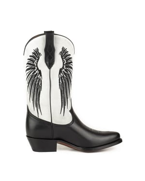 Mayura Boots Cowboy laarzen wings-2666 napa negra / afelpado blanco- size 37