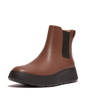 FitFlop F-mode leather flatform chelsea boots