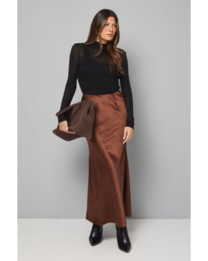 Satin Bias Cut Skirt