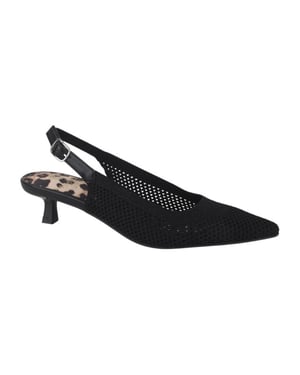La Strada 2403346-4500 black/silver knitted dames pumps