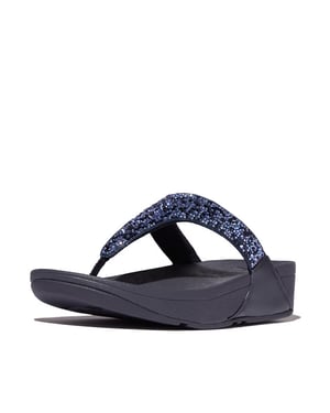 FitFlop Lulu crystal-mix toe-post sandals