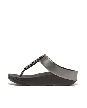 FitFlop Halo bead-circle metallic toe-post sandals
