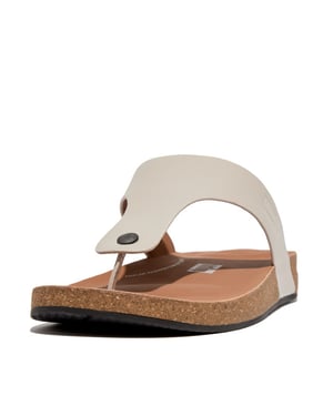 FitFlop Iqushion men's leather toe-post sandals
