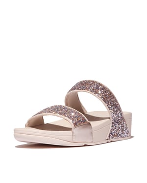 FitFlop Lulu multi-tonal glitter slides