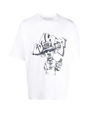 Off-white Graff Freest Over Skate Short Sleeve Tee White