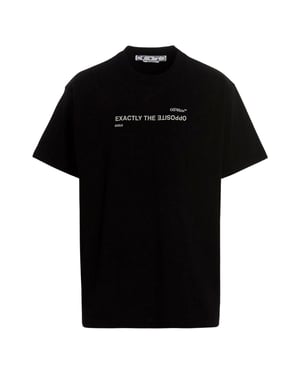Off-white Spiral Opposite Over Short Sleeve Tee Zwart