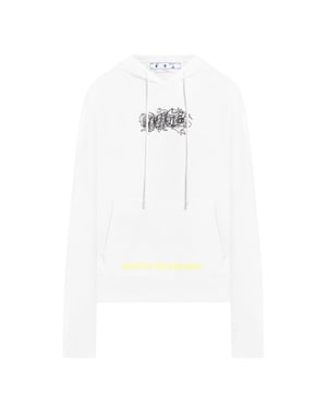 Off-white Graffiti Layerz Slim Hoodie White